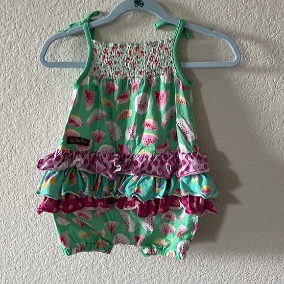 Matilda Jane watermelon romper 6-12m - Picture 3 of 5